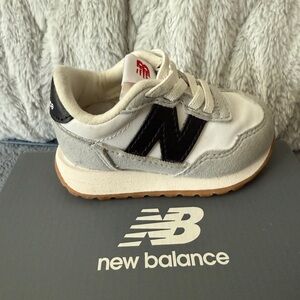 New Balance Kids Sneakers - White, Black, Gray
